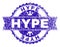 Grunge Textured HYPE Stamp Seal with Ribbon