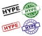 Grunge Textured HYPE Stamp Seals