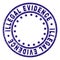 Grunge Textured ILLEGAL EVIDENCE Round Stamp Seal