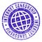 Grunge Textured INTERNET CENSORSHIP Stamp Seal