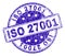 Grunge Textured ISO 27001 Stamp Seal