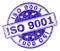 Grunge Textured ISO 9001 Stamp Seal