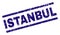 Grunge Textured ISTANBUL Stamp Seal