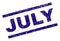 Grunge Textured JULY Stamp Seal