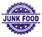 Grunge Textured JUNK FOOD Stamp Seal
