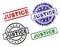 Grunge Textured JUSTICE Seal Stamps