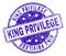 Grunge Textured KING PRIVILEGE Stamp Seal
