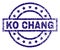 Grunge Textured KO CHANG Stamp Seal