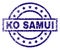 Grunge Textured KO SAMUI Stamp Seal