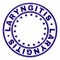Grunge Textured LARYNGITIS Round Stamp Seal