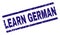 Grunge Textured LEARN GERMAN Stamp Seal