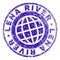 Grunge Textured LENA RIVER Stamp Seal