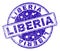 Grunge Textured LIBERIA Stamp Seal