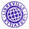 Grunge Textured LIBREVILLE Stamp Seal