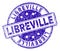 Grunge Textured LIBREVILLE Stamp Seal