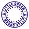 Grunge Textured A LITTLE DREAM Round Stamp Seal