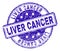 Grunge Textured LIVER CANCER Stamp Seal