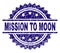 Grunge Textured MISSION TO MOON Stamp Seal