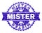 Grunge Textured MISTER Stamp Seal with Ribbon