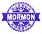 Grunge Textured MORMON Stamp Seal with Ribbon