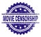 Grunge Textured MOVIE CENSORSHIP Stamp Seal