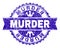 Grunge Textured MURDER Stamp Seal with Ribbon