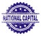 Grunge Textured NATIONAL CAPITAL Stamp Seal