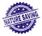 Grunge Textured NATURE SAVING Stamp Seal