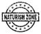 Grunge Textured NATURISM ZONE Stamp Seal