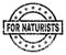 Grunge Textured FOR NATURISTS Stamp Seal