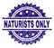 Grunge Textured NATURISTS ONLY Stamp Seal