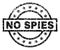 Grunge Textured NO SPIES Stamp Seal