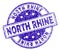 Grunge Textured NORTH RHINE Stamp Seal