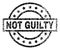 Grunge Textured NOT GUILTY Stamp Seal