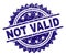 Grunge Textured NOT VALID Stamp Seal