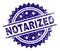 Grunge Textured NOTARIZED Stamp Seal