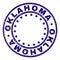 Grunge Textured OKLAHOMA Round Stamp Seal