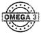 Grunge Textured OMEGA 3 Stamp Seal