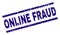 Grunge Textured ONLINE FRAUD Stamp Seal