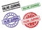 Grunge Textured ONLINE LEARNING Seal Stamps