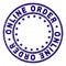 Grunge Textured ONLINE ORDER Round Stamp Seal