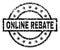 Grunge Textured ONLINE REBATE Stamp Seal