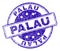 Grunge Textured PALAU Stamp Seal