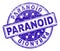 Grunge Textured PARANOID Stamp Seal