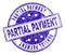 Grunge Textured PARTIAL PAYMENT Stamp Seal