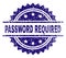 Grunge Textured PASSWORD REQUIRED Stamp Seal