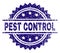 Grunge Textured PEST CONTROL Stamp Seal