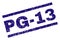 Grunge Textured PG-13 Stamp Seal