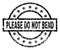 Grunge Textured PLEASE DO NOT BEND Stamp Seal
