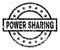 Grunge Textured POWER SHARING Stamp Seal